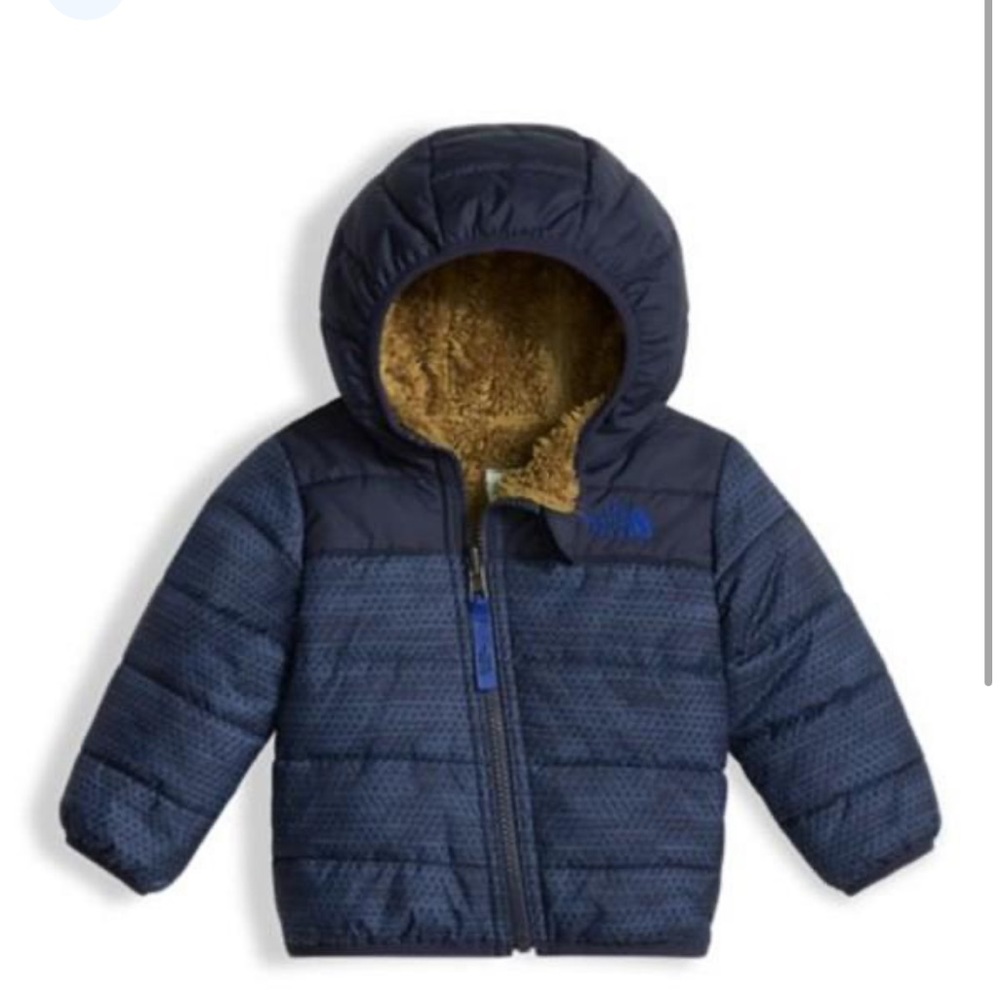 The North Face 3-6 month winter jacket reversible teddy